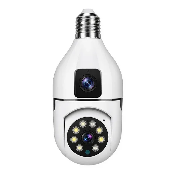New Vision E27 Bulb Dual Lens Security Camera