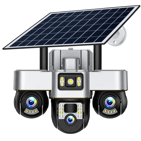 New Vision VTS30-G Solar 3-Lens 4G PTZ Security Camera