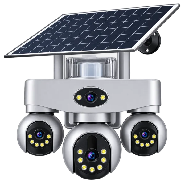New Vision VTS40GF AOV 4-Lens Solar Security Camera