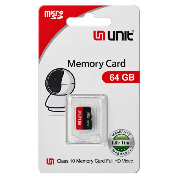 UNIT 64GB MicroSD Memory Card – Class 10
